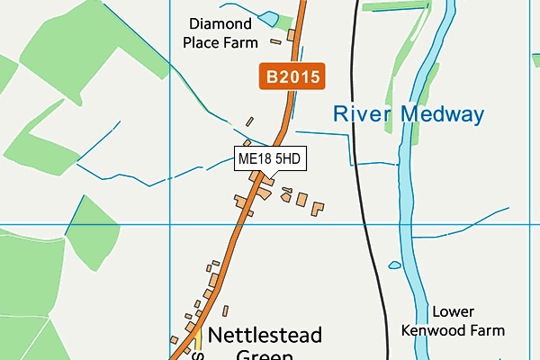 ME18 5HD map - OS VectorMap District (Ordnance Survey)