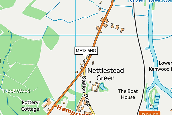 ME18 5HG map - OS VectorMap District (Ordnance Survey)