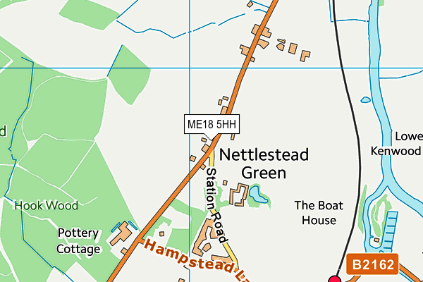 ME18 5HH map - OS VectorMap District (Ordnance Survey)