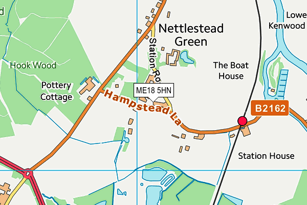 ME18 5HN map - OS VectorMap District (Ordnance Survey)