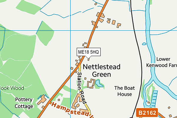 ME18 5HQ map - OS VectorMap District (Ordnance Survey)