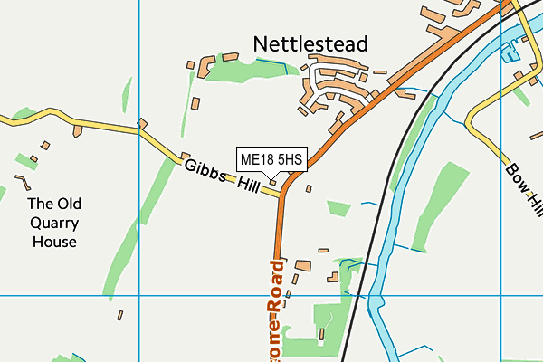 ME18 5HS map - OS VectorMap District (Ordnance Survey)