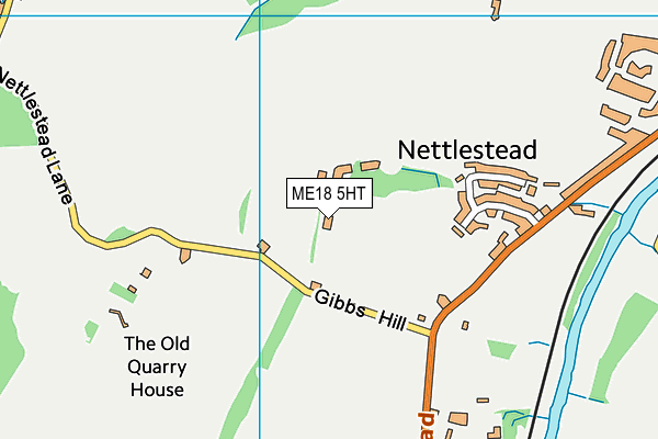 ME18 5HT map - OS VectorMap District (Ordnance Survey)