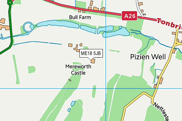 ME18 5JB map - OS VectorMap District (Ordnance Survey)