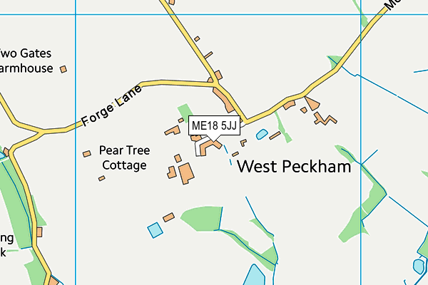 ME18 5JJ map - OS VectorMap District (Ordnance Survey)