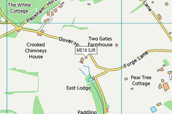 ME18 5JR map - OS VectorMap District (Ordnance Survey)