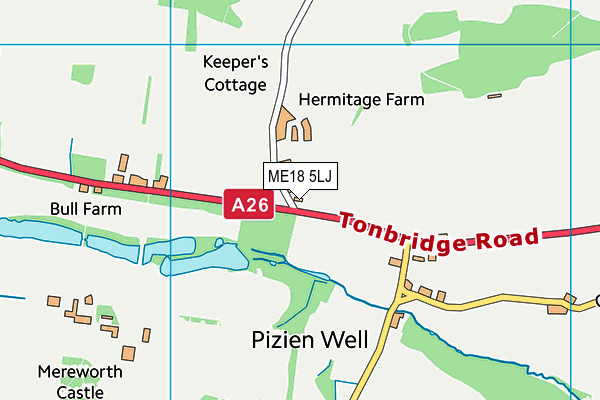 ME18 5LJ map - OS VectorMap District (Ordnance Survey)