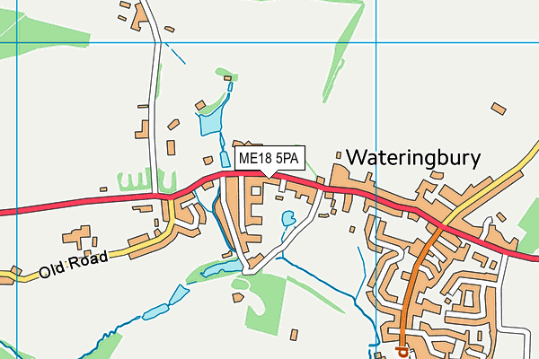 ME18 5PA map - OS VectorMap District (Ordnance Survey)