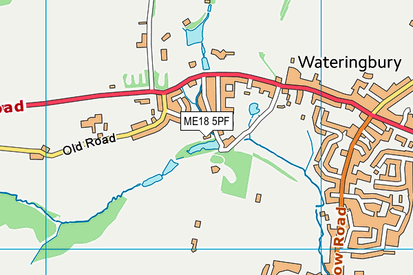 ME18 5PF map - OS VectorMap District (Ordnance Survey)