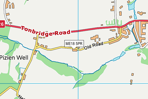 ME18 5PR map - OS VectorMap District (Ordnance Survey)