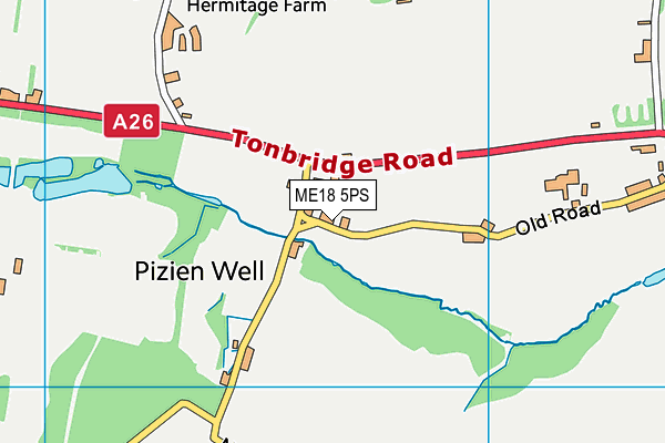 ME18 5PS map - OS VectorMap District (Ordnance Survey)