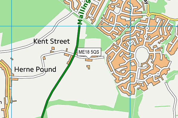 ME18 5QS map - OS VectorMap District (Ordnance Survey)