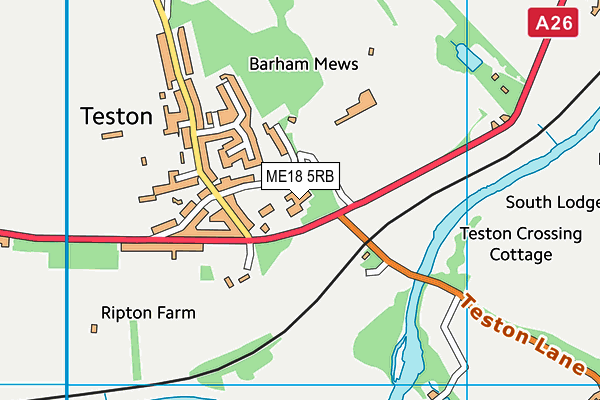 ME18 5RB map - OS VectorMap District (Ordnance Survey)