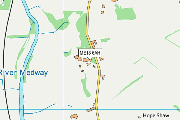 ME18 6AH map - OS VectorMap District (Ordnance Survey)