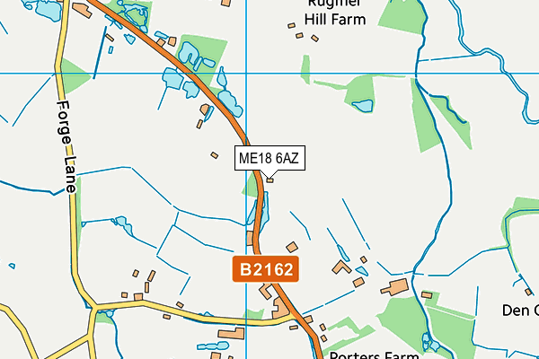 ME18 6AZ map - OS VectorMap District (Ordnance Survey)