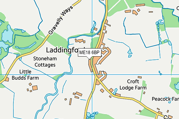 ME18 6BP map - OS VectorMap District (Ordnance Survey)