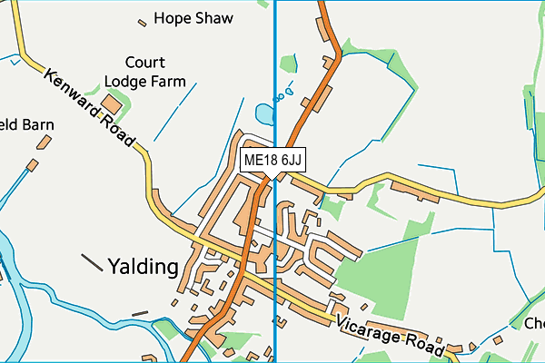 ME18 6JJ map - OS VectorMap District (Ordnance Survey)