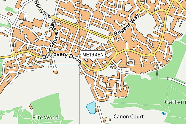 ME19 4BN map - OS VectorMap District (Ordnance Survey)