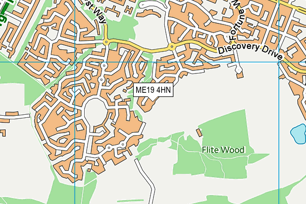 ME19 4HN map - OS VectorMap District (Ordnance Survey)