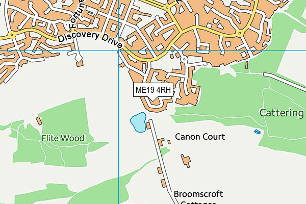 ME19 4RH map - OS VectorMap District (Ordnance Survey)