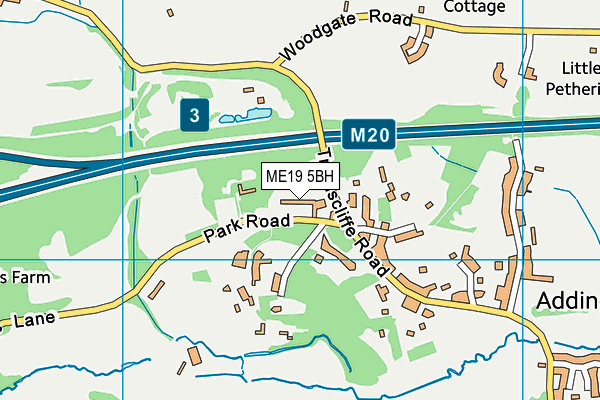 ME19 5BH map - OS VectorMap District (Ordnance Survey)