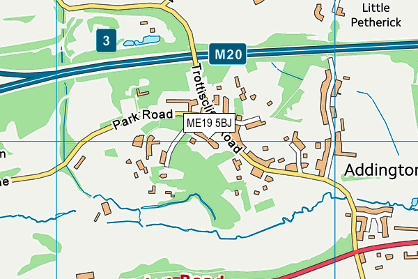 ME19 5BJ map - OS VectorMap District (Ordnance Survey)