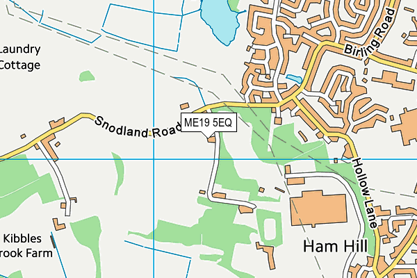 ME19 5EQ map - OS VectorMap District (Ordnance Survey)