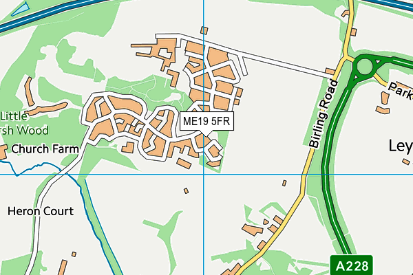 ME19 5FR map - OS VectorMap District (Ordnance Survey)