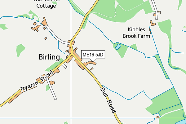 ME19 5JD map - OS VectorMap District (Ordnance Survey)