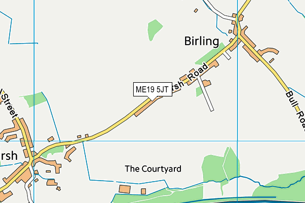 ME19 5JT map - OS VectorMap District (Ordnance Survey)