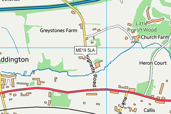 ME19 5LA map - OS VectorMap District (Ordnance Survey)