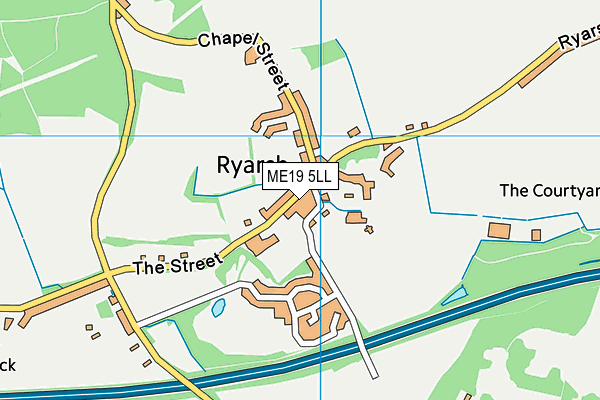 ME19 5LL map - OS VectorMap District (Ordnance Survey)