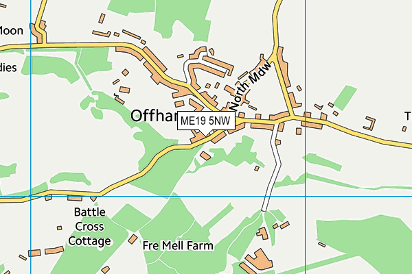 ME19 5NW map - OS VectorMap District (Ordnance Survey)