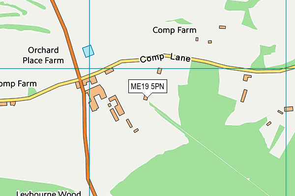 ME19 5PN map - OS VectorMap District (Ordnance Survey)