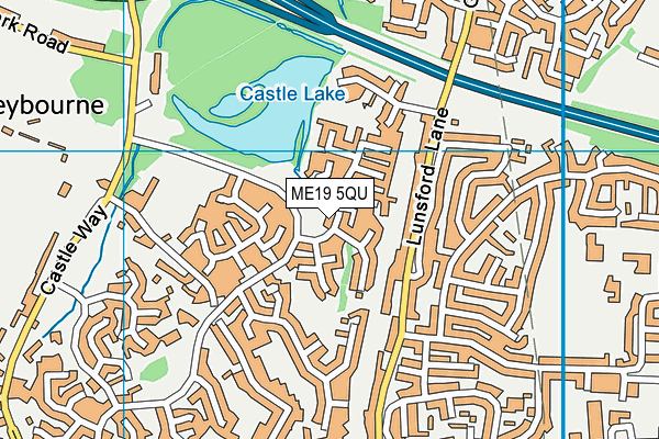 ME19 5QU map - OS VectorMap District (Ordnance Survey)