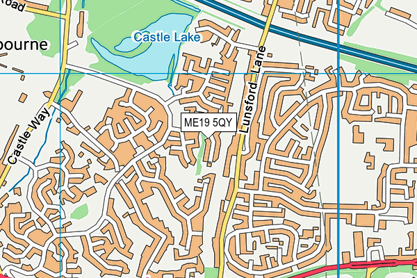 ME19 5QY map - OS VectorMap District (Ordnance Survey)