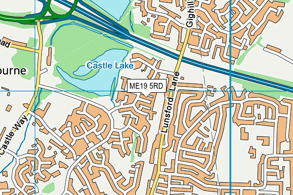 ME19 5RD map - OS VectorMap District (Ordnance Survey)