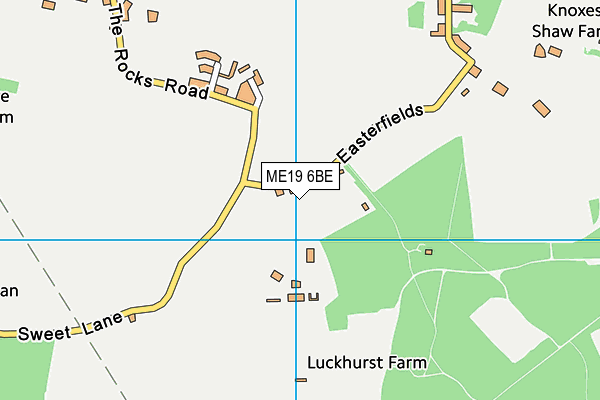 ME19 6BE map - OS VectorMap District (Ordnance Survey)