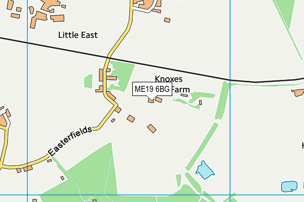 ME19 6BG map - OS VectorMap District (Ordnance Survey)