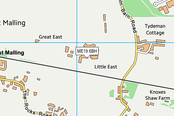 ME19 6BH map - OS VectorMap District (Ordnance Survey)