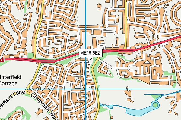 ME19 6EZ map - OS VectorMap District (Ordnance Survey)