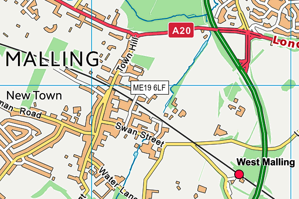 ME19 6LF map - OS VectorMap District (Ordnance Survey)