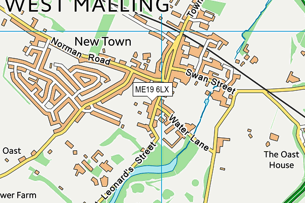 ME19 6LX map - OS VectorMap District (Ordnance Survey)