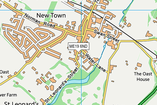 ME19 6ND map - OS VectorMap District (Ordnance Survey)