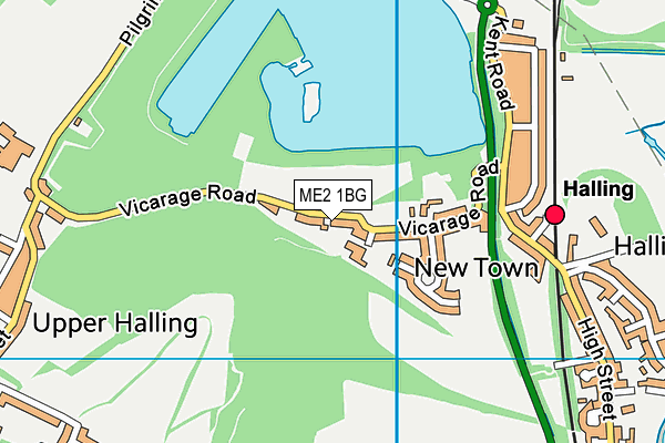 ME2 1BG map - OS VectorMap District (Ordnance Survey)