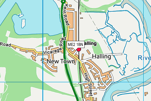 ME2 1BN map - OS VectorMap District (Ordnance Survey)