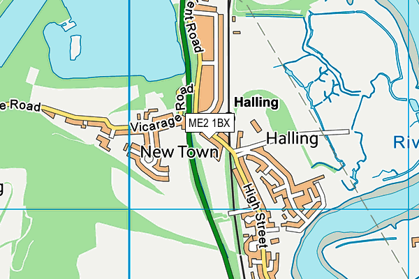 ME2 1BX map - OS VectorMap District (Ordnance Survey)