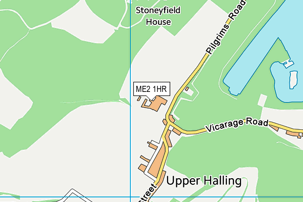ME2 1HR map - OS VectorMap District (Ordnance Survey)
