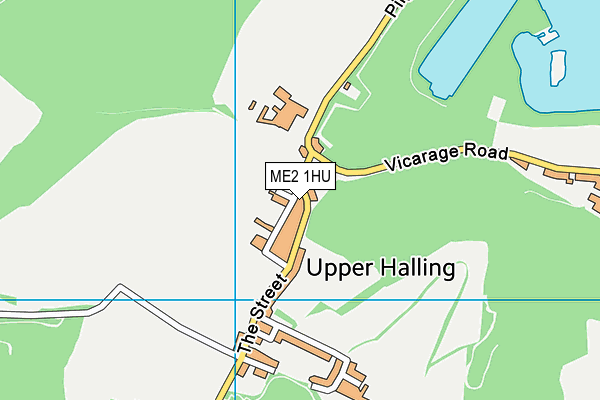 ME2 1HU map - OS VectorMap District (Ordnance Survey)