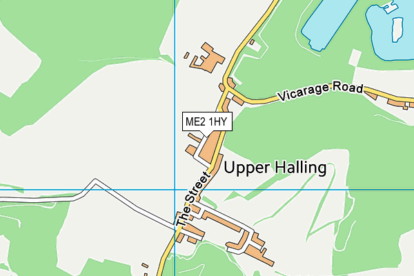 ME2 1HY map - OS VectorMap District (Ordnance Survey)